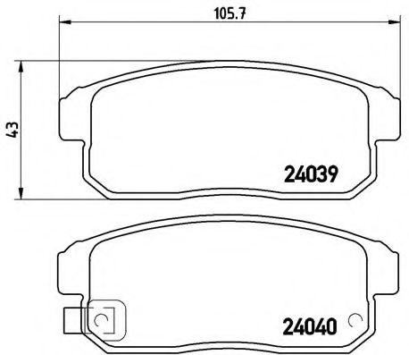 Гальмівні колодки дискові BOSCH арт. P49035