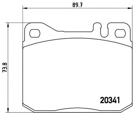 Гальмівні колодки дискові BOSCH арт. P50004