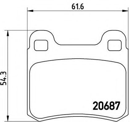 Гальмівні колодки дискові BOSCH арт. P50007