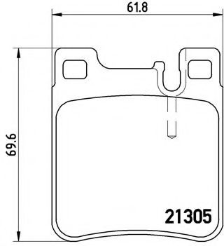 Гальмівні колодки дискові BOSCH арт. P50017