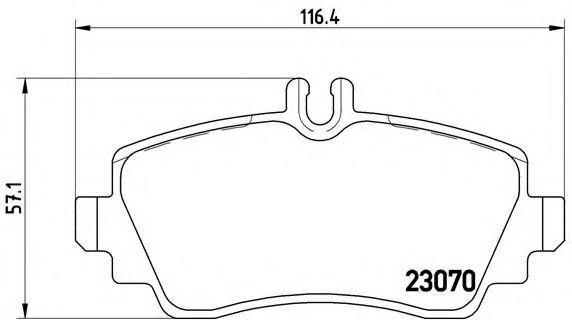 Гальмівні колодки дискові BOSCH арт. P50035