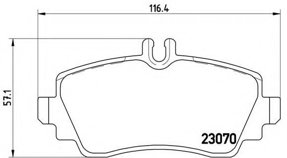 Гальмівні колодки дискові BOSCH арт. P50036