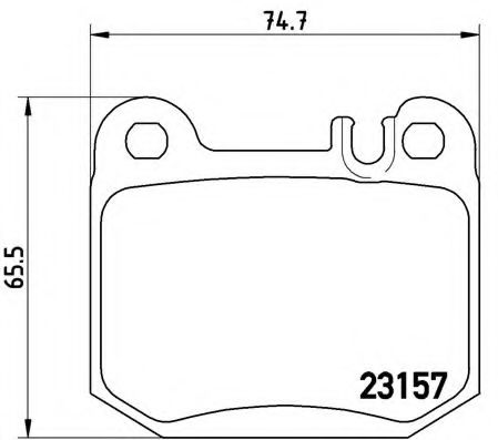 Гальмівні колодки дискові BOSCH арт. P50043