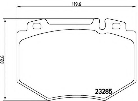 Гальмівні колодки дискові BOSCH арт. P50048