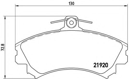 Гальмівні колодки дискові TRW арт. P50055