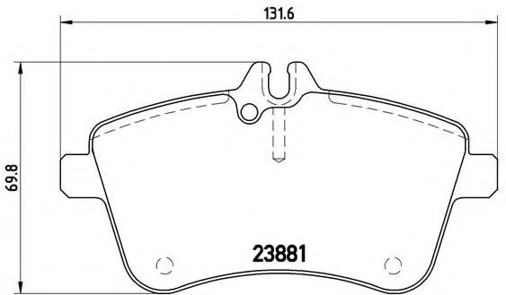 Гальмівні колодки дискові BOSCH арт. P50057