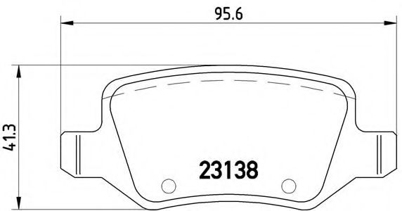 Гальмівні колодки дискові BOSCH арт. P50058