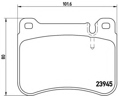 Гальмівні колодки дискові BOSCH арт. P50073