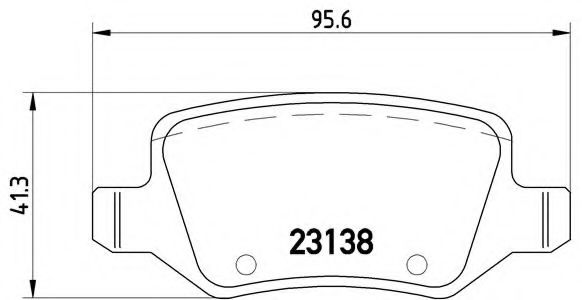 Гальмiвнi колодки дисковi ABS арт. P50090