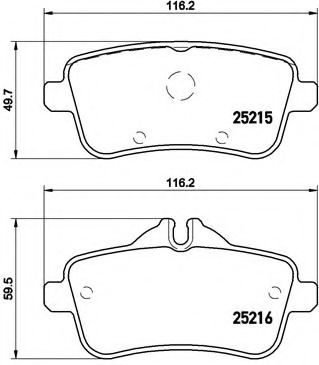 Гальмівні колодки дискові ICER арт. P50101