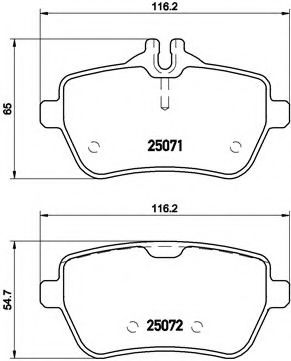 Гальмівні колодки дискові ABS арт. P50103