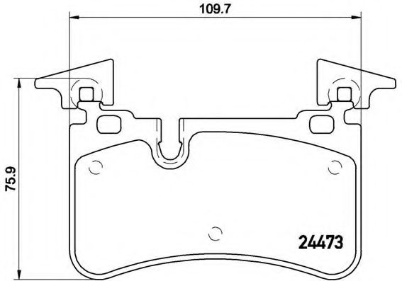 Гальмівні колодки дискові BOSCH арт. P50113