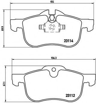 Гальмівні колодки дискові ABS арт. P52017