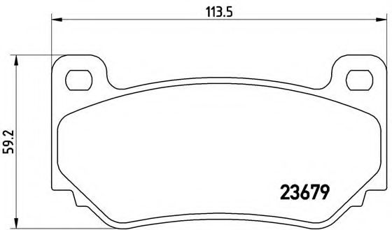 Гальмівні колодки дискові BOSCH арт. P52018