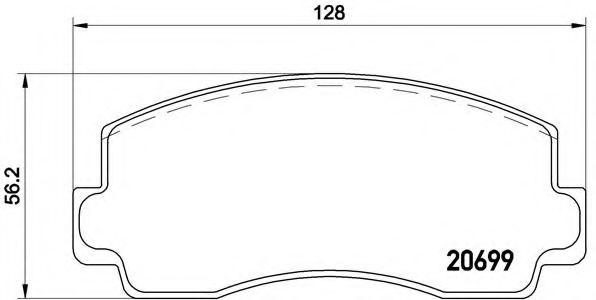 Гальмівні колодки дискові JAPANPARTS арт. P54002