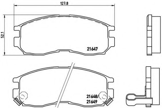 Гальмівні колодки дискові BLUEPRINT арт. P54014