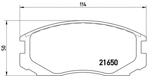 Гальмівні колодки дискові BLUEPRINT арт. P54015