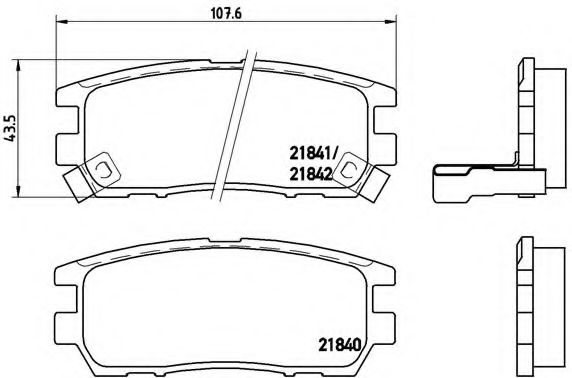 Гальмівні колодки дискові BOSCH арт. P54018