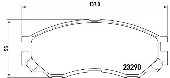 Гальмівні колодки дискові BLUEPRINT арт. P54020