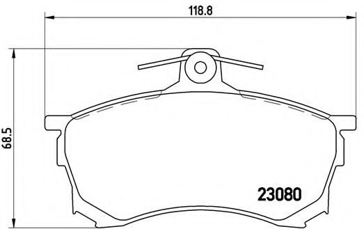 Гальмівні колодки дискові NIPPARTS арт. P54021