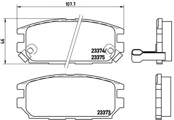 Гальмівні колодки дискові BLUEPRINT арт. P54025