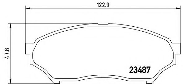 Гальмівні колодки дискові JURID арт. P54028