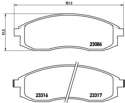 Гальмівні колодки дискові NIPPARTS арт. P54032