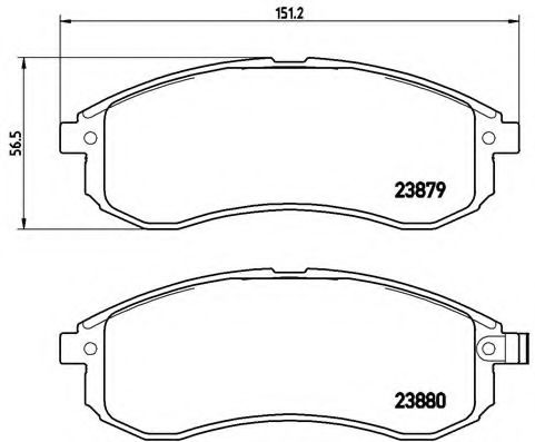 Гальмівні колодки дискові ABS арт. P54033