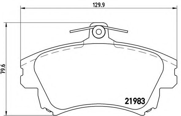 Гальмівні колодки дискові BLUEPRINT арт. P54036