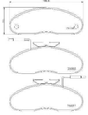 Гальмівні колодки дискові JAPANPARTS арт. P56019