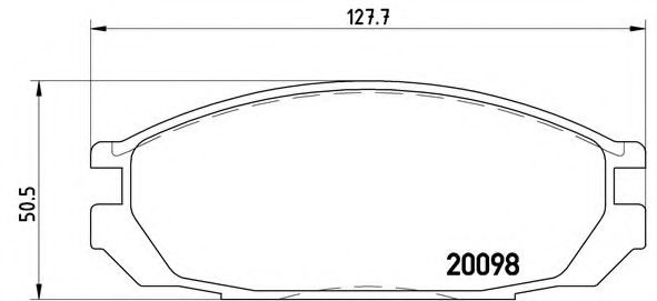 Гальмівні колодки дискові BLUEPRINT арт. P56020