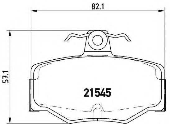 Гальмівні колодки дискові VALEO арт. P56024