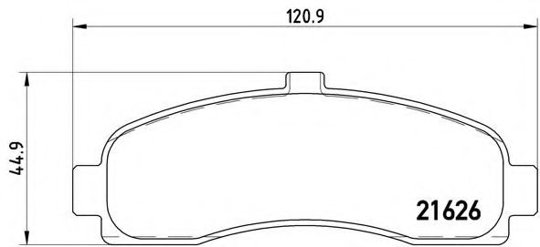 Гальмівні колодки дискові JAPANPARTS арт. P56031