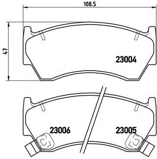 Гальмівні колодки дискові JAPANPARTS арт. P56033