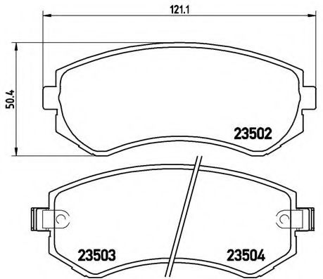 Гальмівні колодки дискові BLUEPRINT арт. P56039