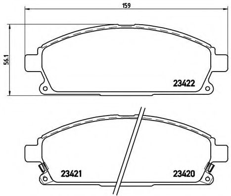 РљРѕРјРїР»РµРєС‚ РіР°Р»СЊРјС–РІРЅРёС… РєРѕР»РѕРґРѕРє Р· 4 С€С‚. РґРёСЃРєС–РІ JAPANPARTS арт. P56040