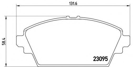 Гальмівні колодки дискові TRW арт. P56044