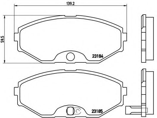 РљРѕРјРїР»РµРєС‚ РіР°Р»СЊРјС–РІРЅРёС… РєРѕР»РѕРґРѕРє Р· 4 С€С‚. РґРёСЃРєС–РІ NIPPARTS арт. P56045