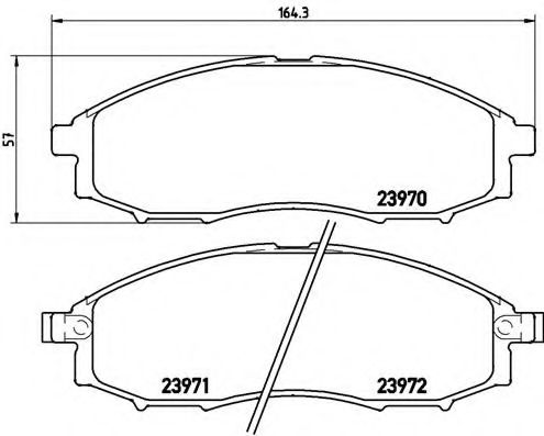 Гальмівні колодки дискові JAPANPARTS арт. P56049