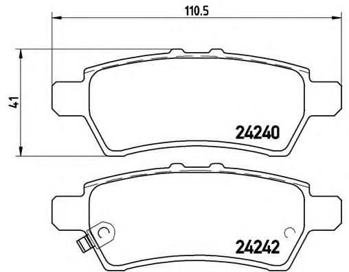 Гальмівні колодки дискові BLUEPRINT арт. P56060