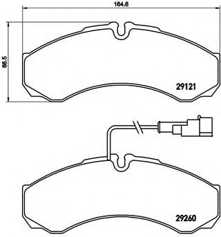 Гальмівні колодки дискові ABS арт. P56069