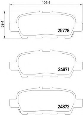 Гальмівні колодки дискові TEXTAR арт. P56087