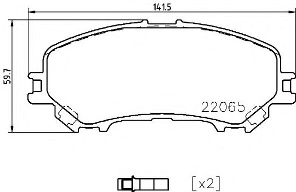 Гальмівні колодки дискові BLUEPRINT арт. P56099