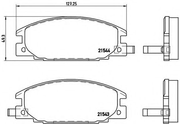 Гальмівні колодки дискові BOSCH арт. P59015