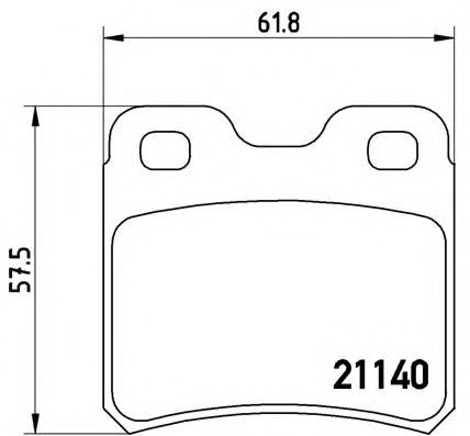 Гальмівні колодки дискові TOKO CARS арт. P59018