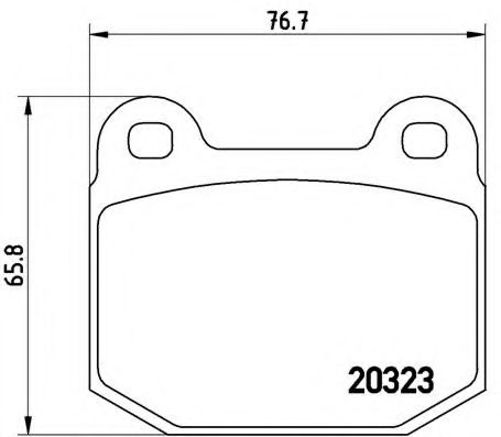 Гальмівні колодки дискові BLUEPRINT арт. P59025