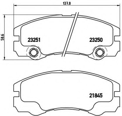 Гальмівні колодки дискові BLUEPRINT арт. P59033