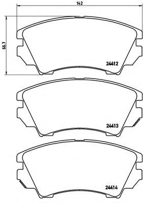 Гальмівні колодки дискові BLUEPRINT арт. P59055