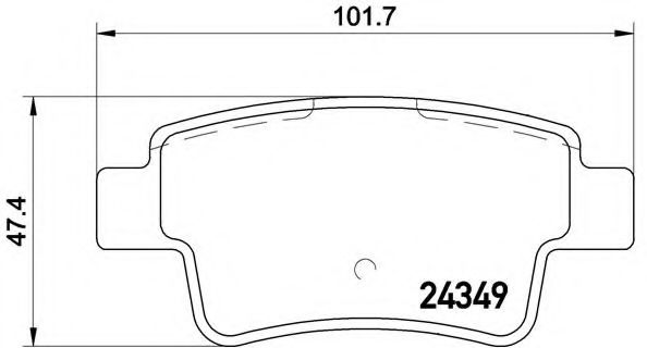 Гальмівні колодки дискові TRISCAN арт. P59057