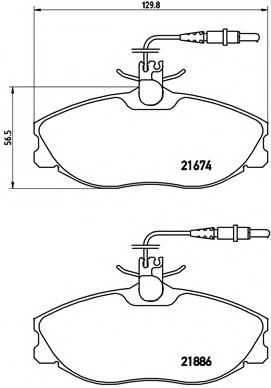 Гальмівні колодки дискові ABS арт. P61057